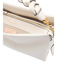 COCCINELLE BOHEME GRANA DOUBLE Handbag, with shoulder strap, in leather white/skin - Women&rsquo;s Bags - 4