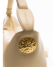 BORBONESE MEDAILLE  Shoulder bag, leather sand - Women’s Bags - 5