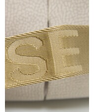 BORBONESE CROISSANT HOBO MEDIUM Shoulder bag, with shoulder strap khaki - Women’s Bags - 3