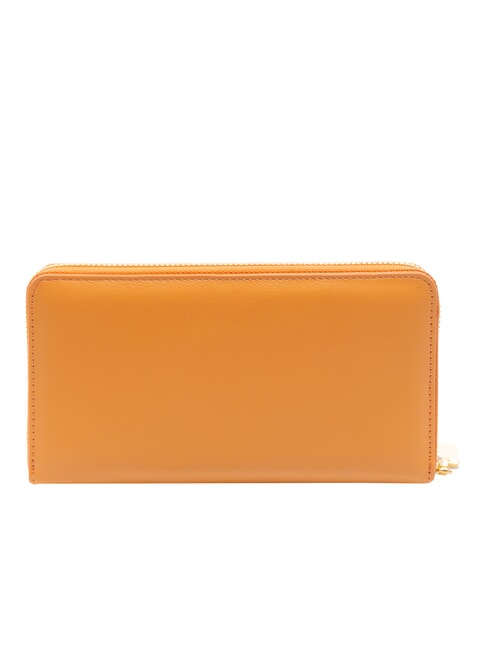 LETTERING PLATE Leather zip around wallet tangerines - Women’s Wallets