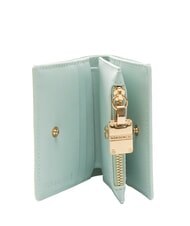 BORBONESE LETTERING Compact leather wallet marine - Women’s Wallets - 2