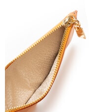 BORBONESE LETTERING Card holder with RFD tangerines - Women’s Wallets - 3