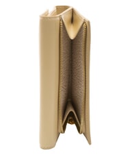 BORBONESE VITE  Leather wallet sand - Women’s Wallets - 4