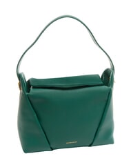 BORBONESE BLOOM  Hobo shoulder bag, in leather forest - Women’s Bags - 2