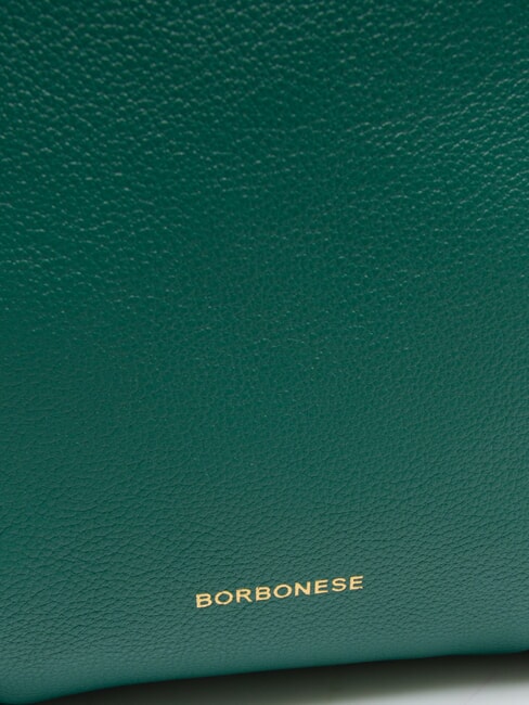 BLOOM  Hobo shoulder bag, in leather forest - Women’s Bags