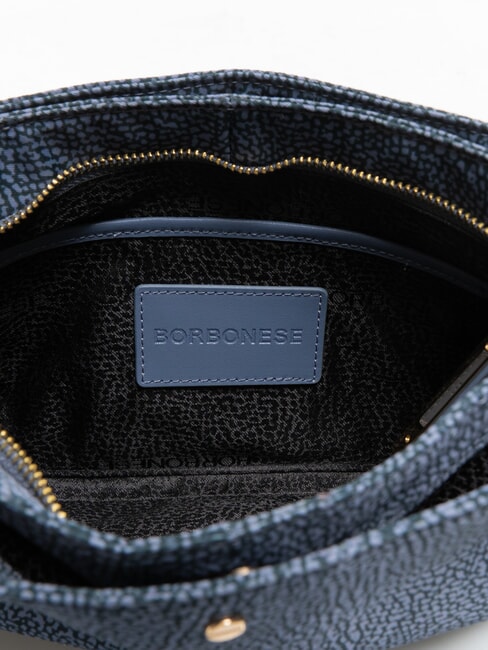 L'ECOLE NYLON Shoulder bag with three compartments denim - Women’s Bags