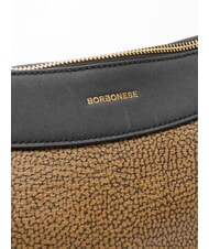 BORBONESE LA VOILE  Shoulder bag natural op / black - Women’s Bags - 4