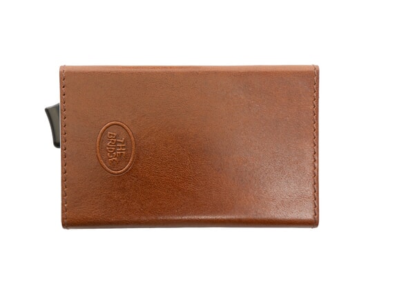 STORY Leather card holder brown 14/ruthenium palladium - Men’s Wallets