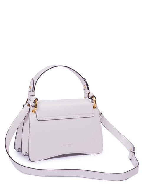 C-ME CALF COCKER Small leather bag with shoulder strap white - Women&rsquo;s Bags