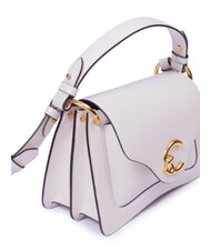 COCCINELLE C-ME CALF COCKER Small leather bag with shoulder strap white - Women&rsquo;s Bags - 3