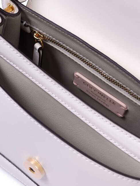 C-ME CALF COCKER Small leather bag with shoulder strap white - Women&rsquo;s Bags
