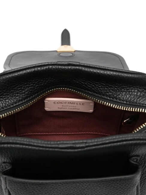 CAMPUS  Mini shoulder bag, in leather Black - Women’s Bags
