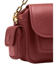 COCCINELLE CAMPUS  Mini shoulder bag, in leather sangria - Women’s Bags - 3