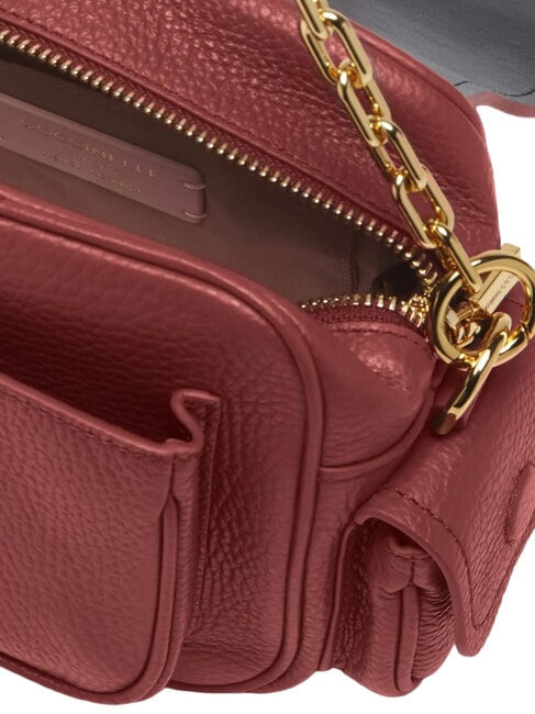 CAMPUS  Mini shoulder bag, in leather sangria - Women’s Bags