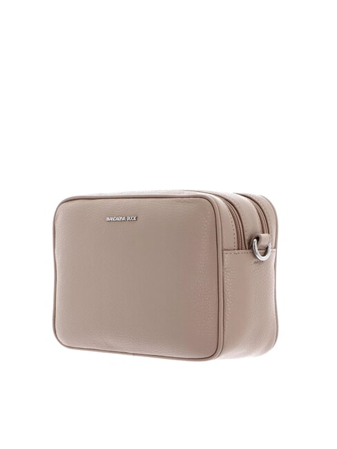 MELLOW Shoulder camera bag in leather warm taupe - Women’s Bags
