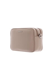 MANDARINA DUCK MELLOW Shoulder camera bag in leather warm taupe - Women’s Bags - 2