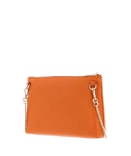 MANDARINA DUCK MELLOW Chain shoulder bag in leather marmalade - Women’s Bags - 3