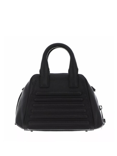 I-CON Mini leather bag with shoulder strap Black - Women’s Bags