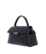 MANDARINA DUCK I-CON Leather satchel bag Black - Women’s Bags - 2