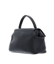 MANDARINA DUCK I-CON Leather satchel bag Black - Women’s Bags - 3