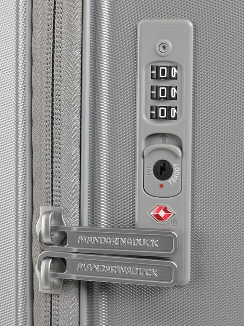 D-DROP 2.0 Medium size trolley SILVER - Rigid Trolley Cases