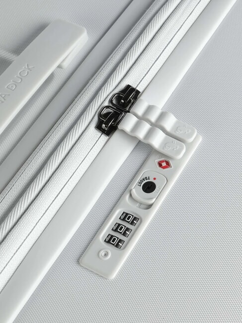 FLYDUCK Large expandable trolley blanc - Rigid Trolley Cases