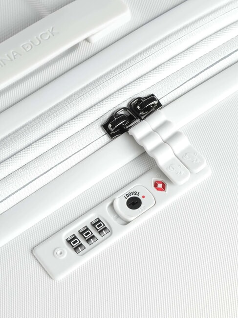 FLYDUCK Medium Expandable Trolley blanc - Rigid Trolley Cases