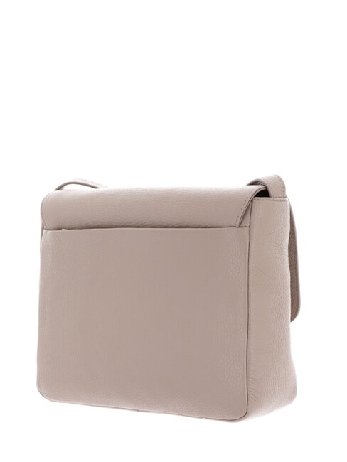 MELLOW LEATHER Leather shoulder bag with flap warm taupe - Women’s Bags