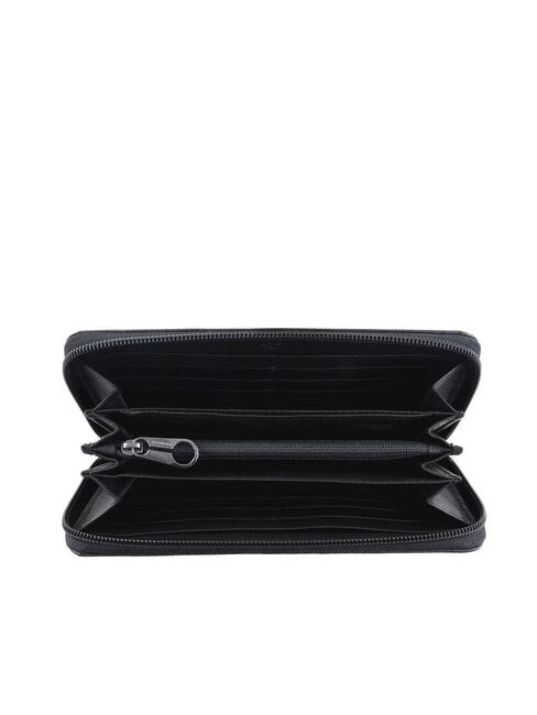 I-CON Large leather zip around wallet Black - Women’s Wallets