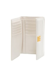 BORBONESE LETTERING PLATE  Women's Leather Wallet white - Women’s Wallets - 2