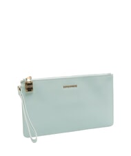 BORBONESE LETTERING Leather clutch bag with cuff - Women’s Bags