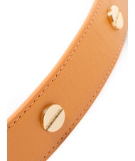 BORBONESE VITE Leather belt tangerines - Belts - 4