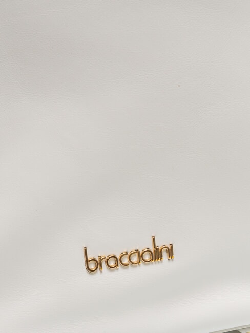 NORA Leather backpack with chains white - Women’s Bags