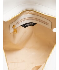 BRACCIALINI NORA Leather shopping bag with buckles white - Women&rsquo;s Bags - 5