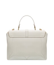 BRACCIALINI HELLEN Leather briefcase bag with buckle white - Women’s Bags - 3