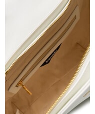 BRACCIALINI HELLEN Leather briefcase bag with buckle white - Women’s Bags - 5