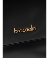 BRACCIALINI GRETA Leather briefcase bag with shoulder strap black - Women’s Bags - 3