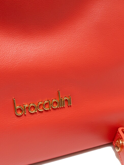 SOFIA Leather handbag with little flowers red - Women&rsquo;s Bags