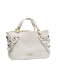 BRACCIALINI SOFIA Leather handbag with little flowers white - Women&rsquo;s Bags - 2