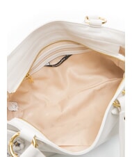 BRACCIALINI SOFIA Leather handbag with little flowers white - Women&rsquo;s Bags - 6