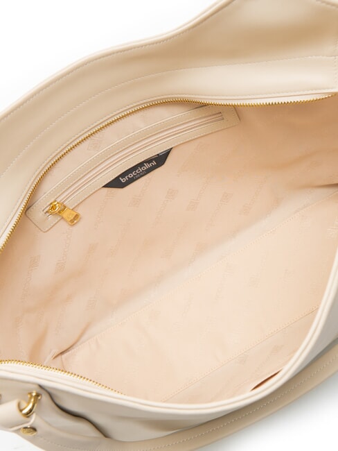 NAOMI Leather shoulder bag beige - Women&rsquo;s Bags