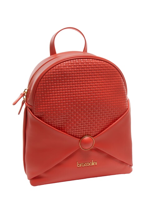 NAOMI Round leather backpack red - Women’s Bags
