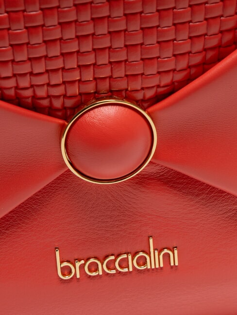 NAOMI Round leather backpack red - Women’s Bags