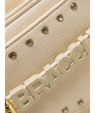 BRACCIALINI GISELLE Shoulder bag with logo and studs beige - Women’s Bags - 4