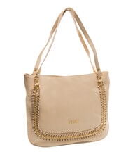 BRACCIALINI NAOMI Leather shoulder bag with chain beige - Women’s Bags - 2
