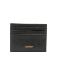 BRACCIALINI BASIC Leather card holder with metal logo black - Women’s Wallets - 2