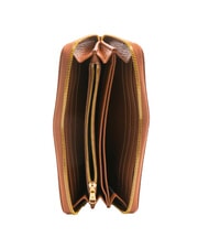 BRACCIALINI BASIC Large zip around leather wallet brown - Women’s Wallets - 2