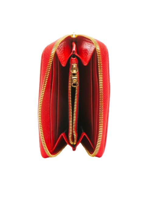 BASIC Small zip around leather wallet red - Women&rsquo;s Wallets