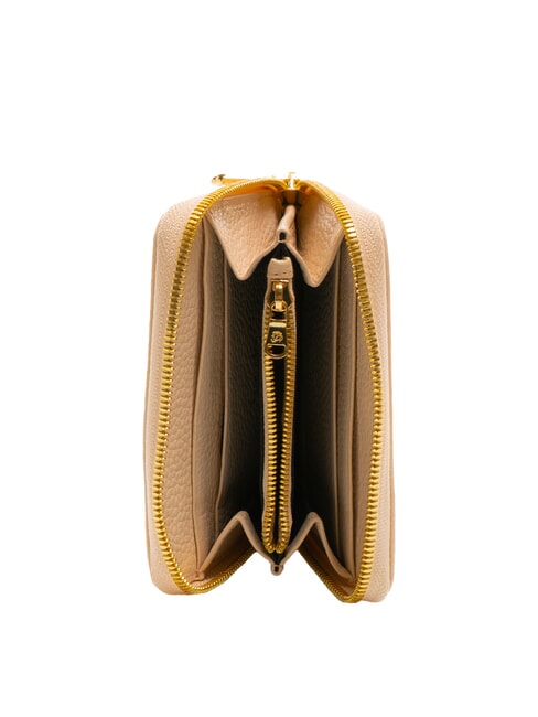 BASIC Small zip around leather wallet beige - Women&rsquo;s Wallets