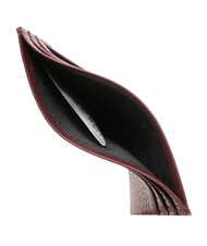 BRACCIALINI BASIC Leather credit card holder burgundy - Women’s Wallets - 3